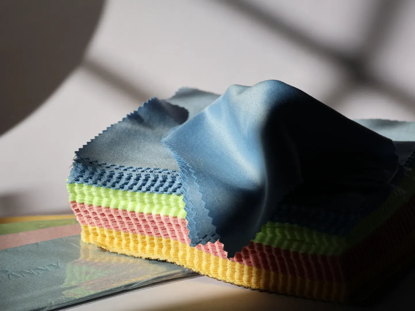 High-density microfiber lens cleaning cloth wiping prescription specs.
