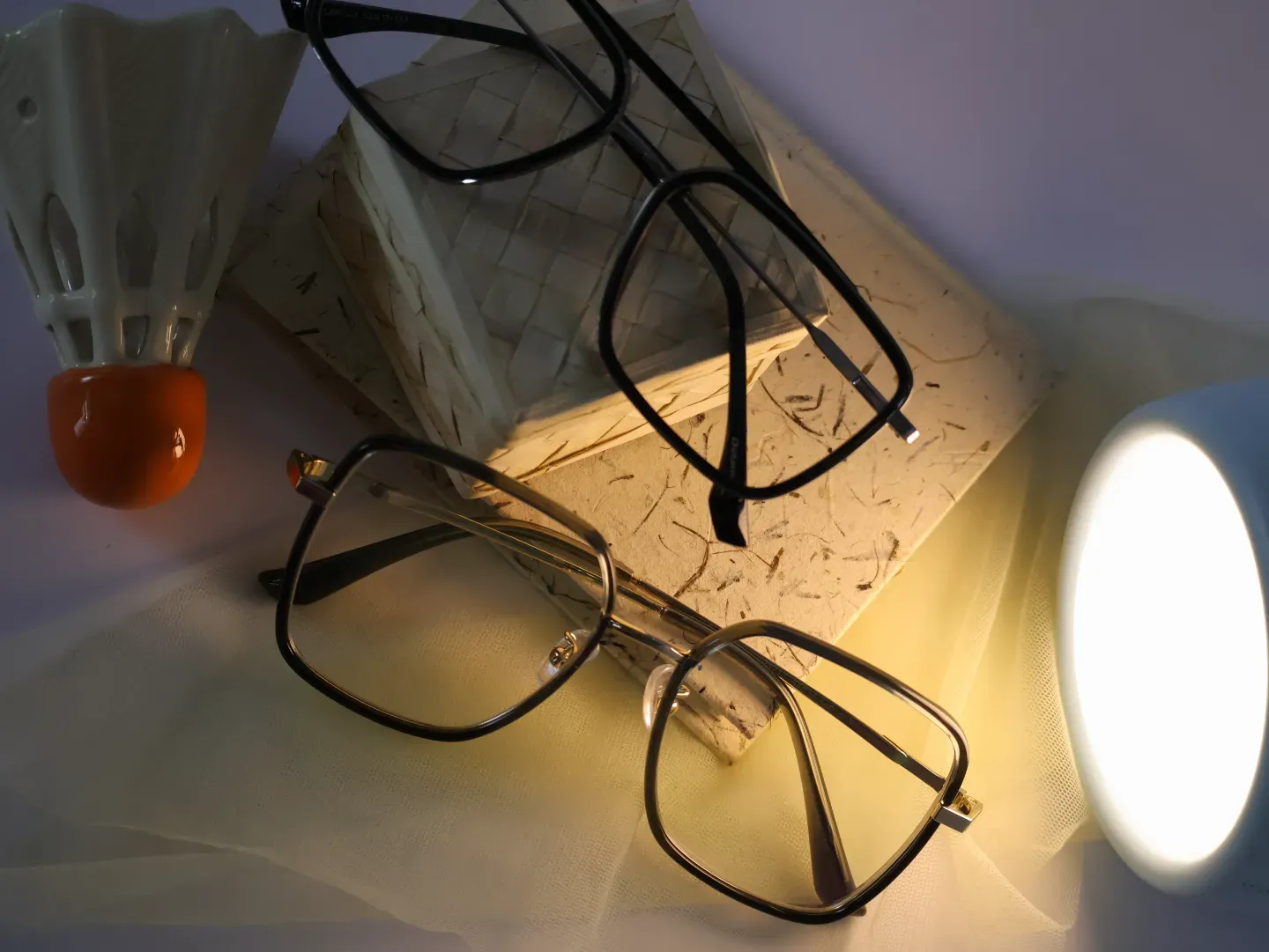 Close-up of metal and acetate joint. Leading eye clinic for specs dispensing and optical repairs in Kottawa.